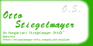 otto stiegelmayer business card